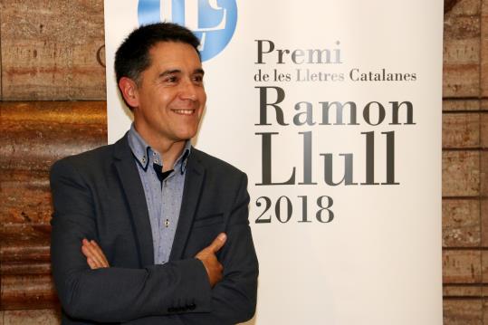 El periodista i escriptor Martí Gironell, guanyador del Premi Ramon Llull amb la novel·la ‘La força d’un destí’, el 26 de gener del 2018. ACN