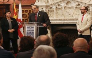 El president de la Generalitat, Quim Torra, ha inaugurat l'exposició 