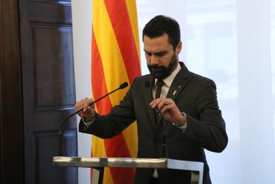 El president del Parlament, Roger Torrent. ACN / Núria Julià