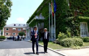 El presidente del govern espanyol, Pedro Sánchez, i el de la Generalitat, Quim Torra. ACN / Fernando Calvo