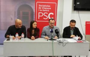El PSC de Vilanova proposa invertir 1 milió d’euros en actuacions de millora de la via pública i equipaments . PSC