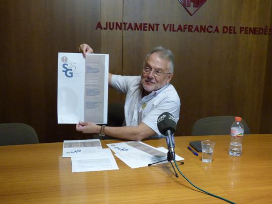 El Síndic de Greuges de Vilafranca, Jaume Rafecas. Ajuntament de Vilafranca