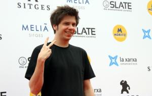 El youtuber Rubius al Festival de cinema de Sitges, on ha presentat 'Virtual Hero', el 7 d'octubre del 2018. ACN