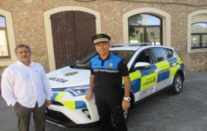Els agents municipals d’Olèrdola estrenen un nou vehicle híbrid. Ajuntament d'Olèrdola