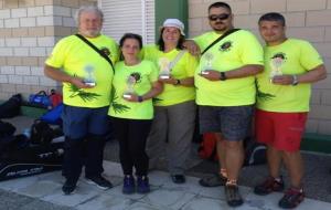 Els arquers de l’escola de Tir amb arc del Penedès . Eix