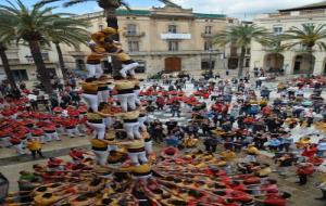 Els Bordegassos estrenen amb comoditat el primer castell de vuit de l'any. Maite Gomà