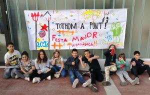 Els infants del Centre Obert, pregoners i pregoneres de la Festa Major Petita de Vilafranca