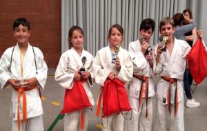 Els judoques de l'escola de Judo Vilafranca. Eix