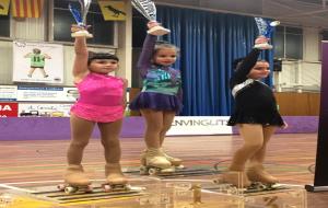 En Categoria Minis majors Zoe va quedar primera i la Paula segona