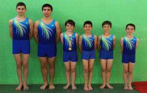 Equip GAM del Club Gimnàstica Vilanova. Eix