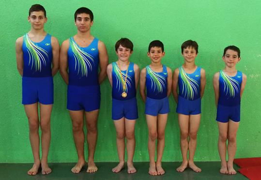 Equip GAM del Club Gimnàstica Vilanova. Eix