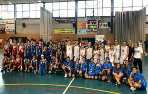 Equips participants al torneig de bàsquet Garraf 2018. Eix