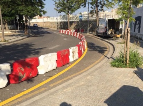 Es construeix un nou tram de carril bici al barri de Mar de Vilanova. Ajuntament de Vilanova