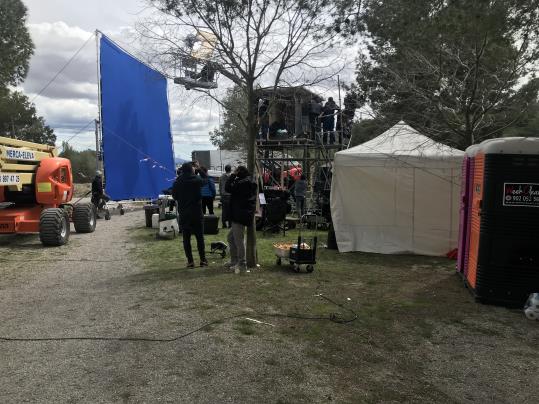 Es roda un spot publicitari de Fanta al pèlag Sec de Vilobí del Penedès. Ajt Vilobí del Penedès