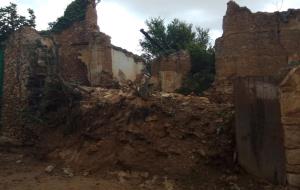 Esfondrada parcialment una masia antiga de la Vilanoveta sense causar ferits