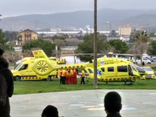 Ferit greu un home de 73 anys en partir un accident domèstic a Vilanova. EIX