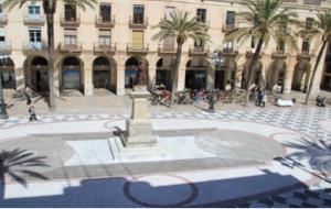 Finalitzen les obres de restauració de la plaça de la Vila de Vilanova. Ajuntament de Vilanova