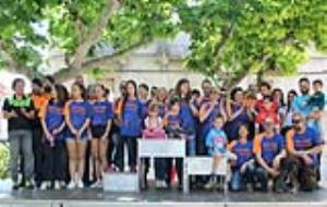 Foto dels voluntaris i de protecció civil de l’Arboç i del Vendrell