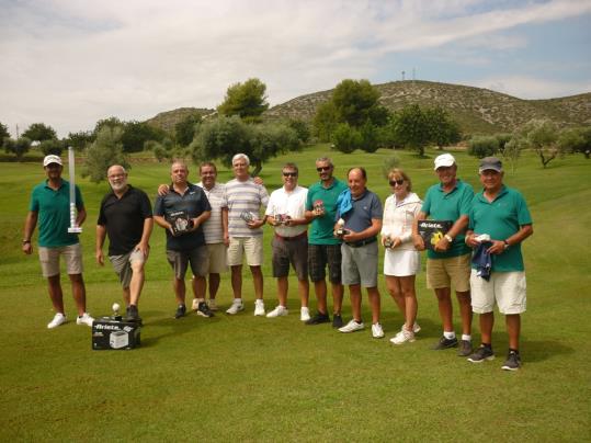 Guanyadors del campionat 18 forats 18 premis 2018. Eix