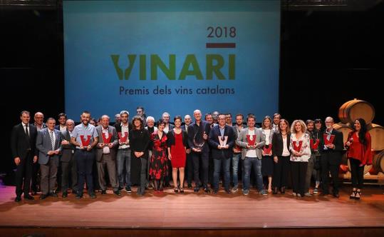 Guanyadors dels premis Vinari 2018. Vinari