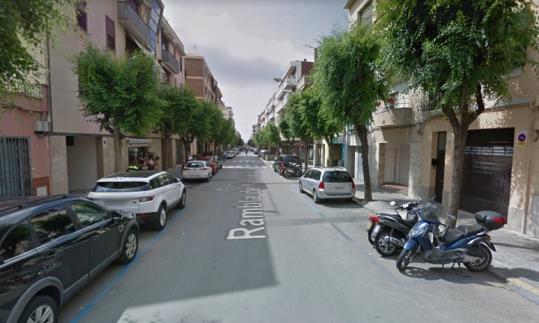 Imatge de la rambla Samà de Vilanova. Google Maps