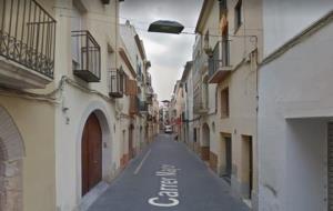 Imatge del carrer Major de Vilanova. Google Maps