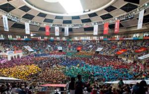 Imatge del Concurs de Castells a Tarragona. Xavi Jurio