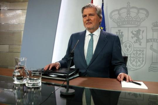 Imatge del portaveu del govern espanyol, Íñigo Méndez de Vigo. ACN/ Tania Tapia