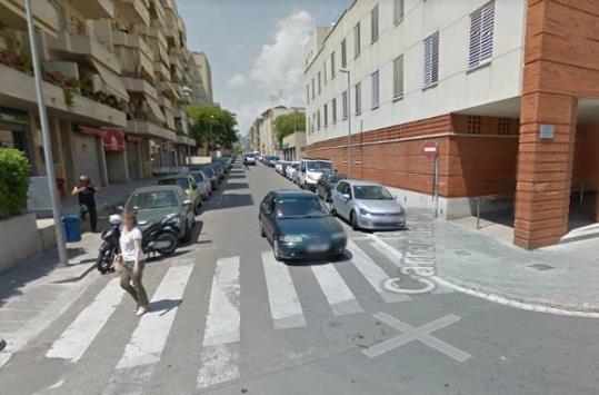 Imatge general del carrer del Jardí cantonada amb el carrer del Bruc. Google Maps
