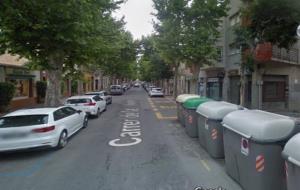 Imatge general del carrer Llibertat de Vilanova. Google Maps