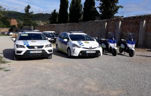 Incorporen tres vehicles elèctrics a la flota de la policia local de Sant Pere de Ribes