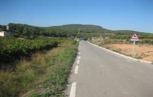 Inici d’obres de l’itinerari de vianants a la carretera BV-2416 a Avinyonet del Penedès. Diputació de Barcelona