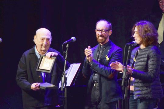 Josep Vadell homenatjat en el Festival Jazz Antic Sitges. Ajuntament de Sitges