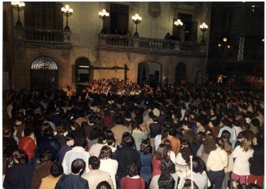 La Cantada de Caramelles de Vilafranca prepara el seu 50 aniversari. Ajuntament de Vilafranca