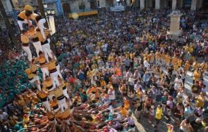 La plaça plena, a la diada del 2017. Maite Gomà