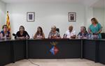La regidora d'ERC a la Bisbal del Penedès, Pilar Verdún, al centre de la imatge. ACN / Roger Segura
