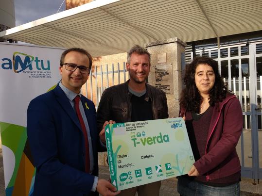 L'AMTU lliura la primera T-Verda a Vilanova i la Geltrú. AMTU