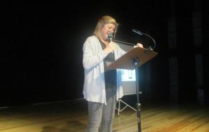 L’enòloga Irene Alemany defensa la lluita per la igualtat en la xerrada del Dia de la Dona a Olèrdola. Ajuntament d'Olèrdola
