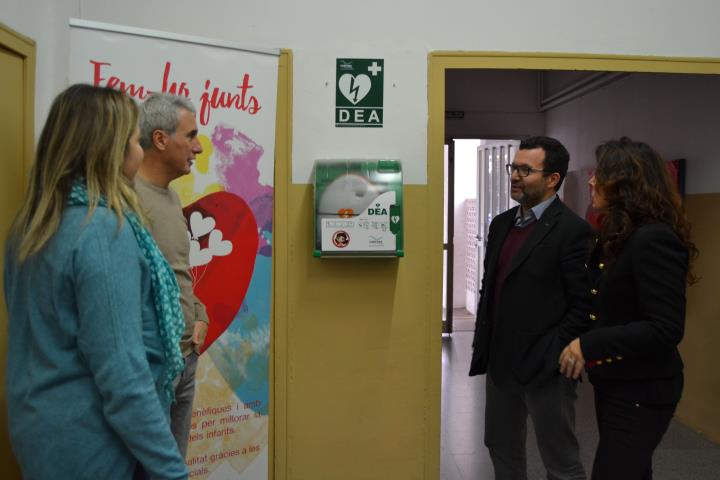 Les escoles públiques de Sitges ja són espais cardioprotegits. Ajuntament de Sitges