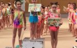 Les gimnastes de l’Associació Gimnàstica Penedès. Eix