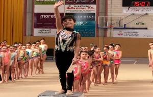 Les gimnastes de l’Associació Gimnàstica Penedès