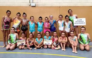 Les gimnastes del CR Vilafranca 