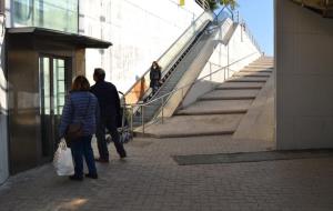 Les noves escales mecàniques del pas soterrat de Sitges entraran en funcionament el 20 de gener. Ajuntament de Sitges