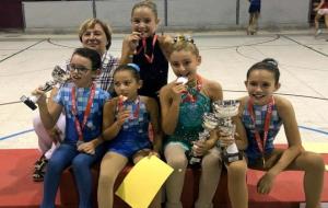 Les patinadores del CPA Sitges. Eix