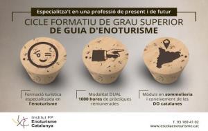 L’Escola d’Enoturisme de Catalunya convoca portes obertes el proper dissabte 14 d’abril. EIX