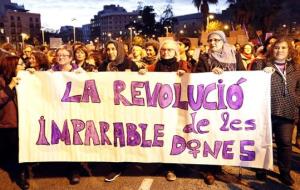 Manifestació del dia Internacional de la Dona el 8 de març. ACN / Josep Molina