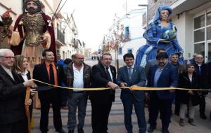 Marc Castells inaugura la remodelació del carrer Major de Sant Llorenç d'Hortons. Diputació de Barcelona