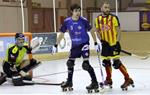 Mauro Giuliani defensat per Marc Figa, va fer un gol en el seu debut davant la seva afició. Dídac Berlanga