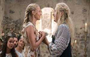 Meryl Streep i Lily James a 'Mamma Mia. Una y otra vez'. ACN