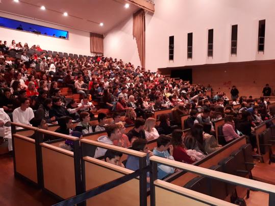 Més de 400 joves participen a Vilafranca en l’activitat Canvi de Marxa de sensibilització sobre els accidents de trànsit. Ajuntament de Vilafranca